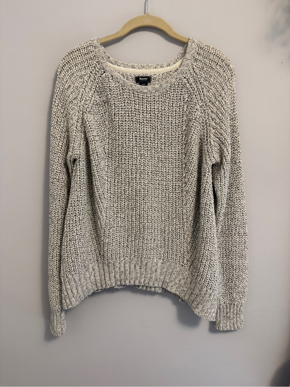 Roots Women's Cream Marled Crewneck Sweater